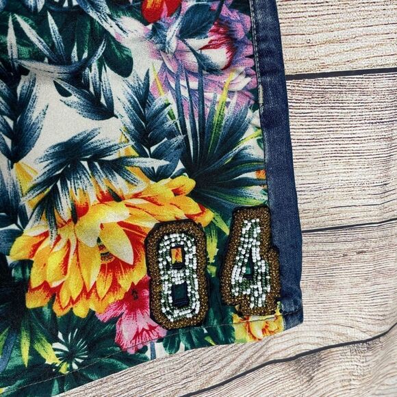 Desigual Asymmetrical Upcycled Denim Mini Skirt Size 38/US Sz 6 - Picture 7 of 9